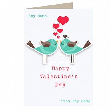 Happy Valentine Day-Personalised Card