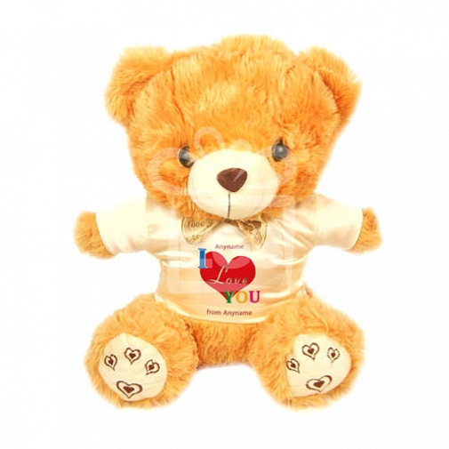 I Love Red Heart - Personalised Bear
