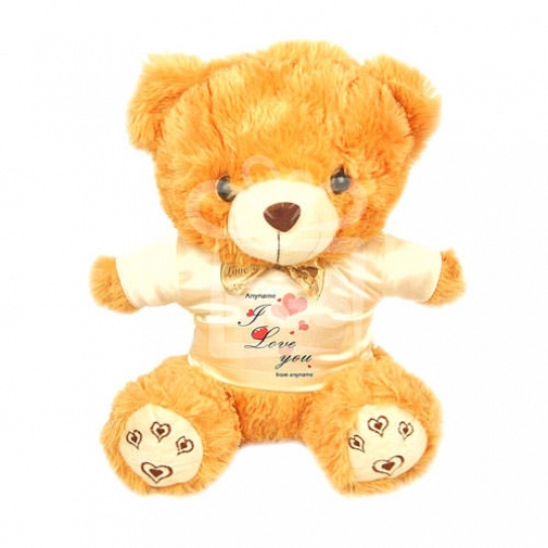 I Love You Pink Heart - Personalised Bear