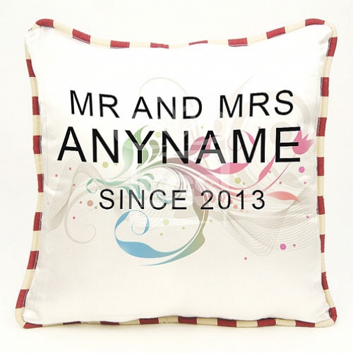 Mr and Mrs Since Cushion - Personalised Cushion