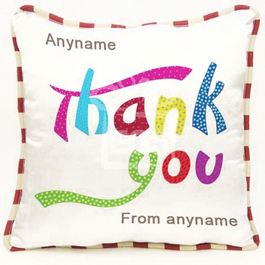 Thank You - Personalised Cushion