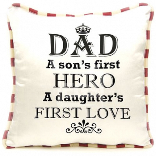 Dad as Hero Cushion