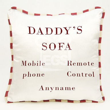 Daddys Sofa Cushion - Personalised Cushion