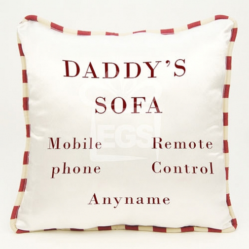 Daddys Sofa Cushion - Personalised Cushion