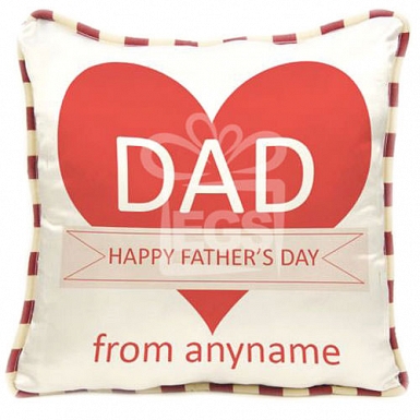 Dad Happy Fathers Day - Personalised Cushion