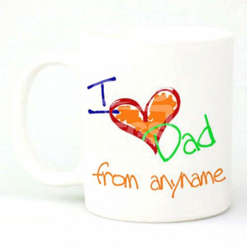 I Love Dad from Anyname - Personalised Mugs