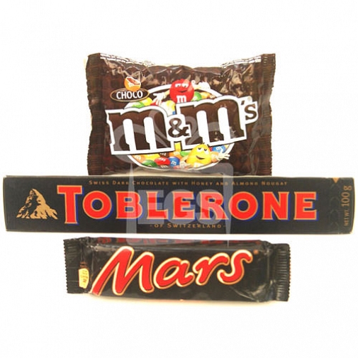MandM, Toblerone and Mars - 24 Bars