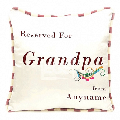 Reserved For Grandpa Cushion - Personalised Cushion