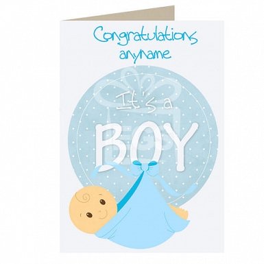 Baby Boy - Personalised Cards