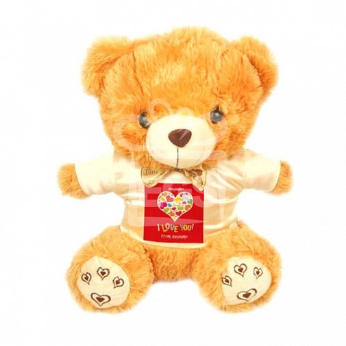 I Love Hearts in Heart - Personalised Bear
