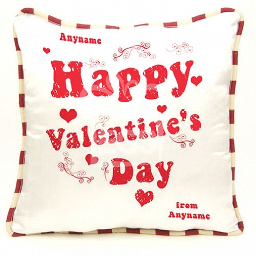 Valentines Day-Personalised Cushion