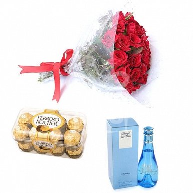 Fresh Flowers with Rochers and Perfume