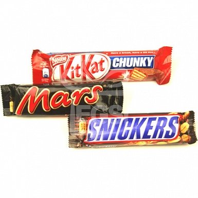KitKat, Mars and Snickers - 24 Bars