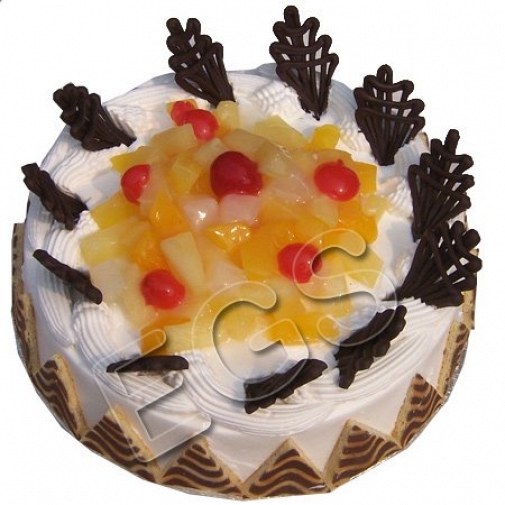 2lbs Designer Fruit Cocktail Cake From Serena Hotel delivery to Pakistan